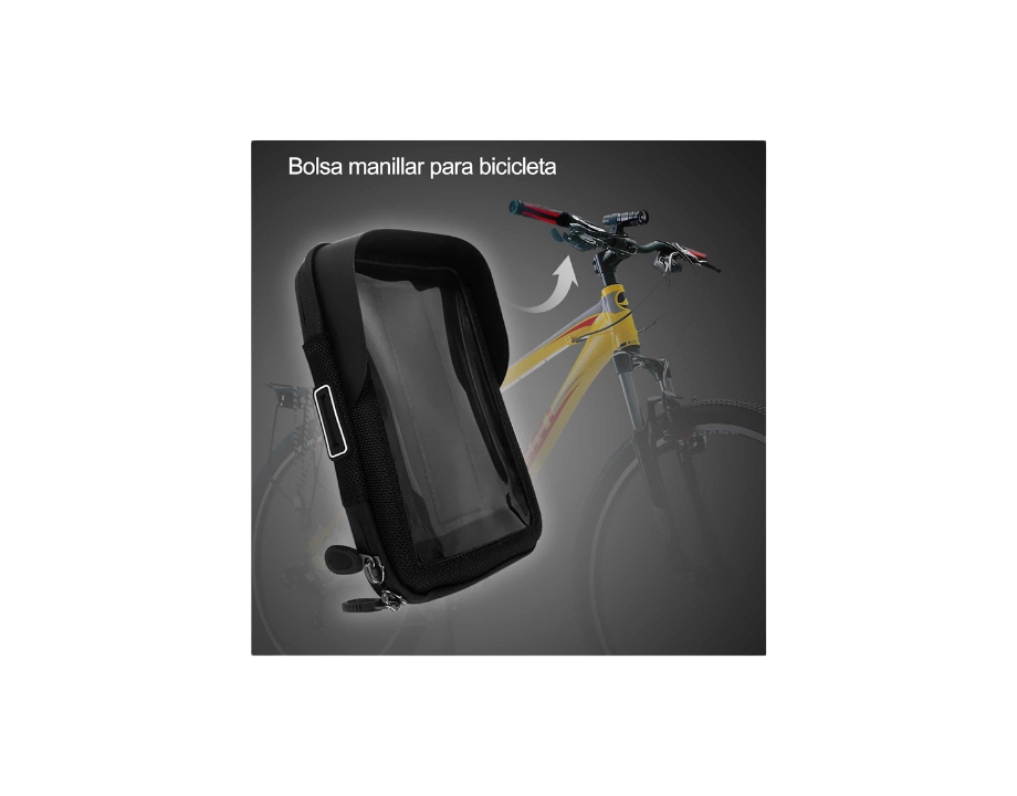 Mochila impermeable con soporte para teléfono para patinete eléctrico y  bicicleta