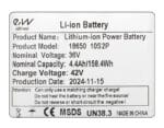 Batería externa 36V 4,4Ah 3