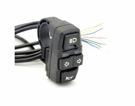 Botonera manillar de intermitencia, luces y claxon – Modelo 5 – cable 1,5m
