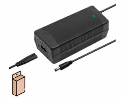 Cargador 48v (salida 54,6v) 2A conector DC 5,5x2,5mm