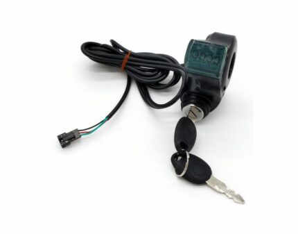 Llave de contacto con voltímetro – Cable largo 1,5 m con conector SM 3P