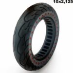 Rueda maciza ultraligera 10×2.125 – Puntos rojos