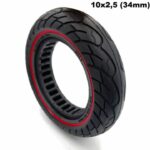 Rueda maciza ultraligera 10×2.5 – Linea roja (llantas de 34mm)