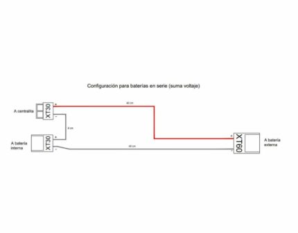 Cable de conexión en serie para batería externa 2