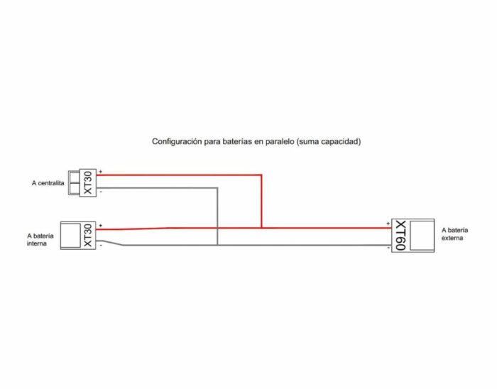 Cable de conexión paralela para batería externa 3