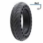 Rueda maciza perforada – 8X2 pulgadas V2 (No válido para Xiaomi)