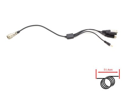 Cable conversor GX16 a DC5,5mm/DC8mm/XLR/GX12 2