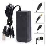 Cargador multiuso 52V 2A conector GX16/GX12/DC5,5mm/XLR