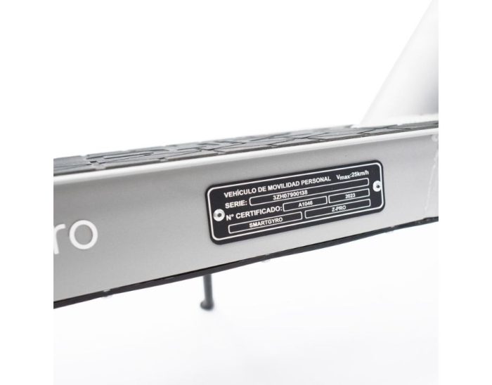Patinete eléctrico smartGyro Z-Pro Silver C 15