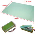 Plancha fibra de vídrio 50x40cm (grosor 0,5mm)