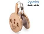 Pastilla de freno CT010-S sinterizada redonda con tetón [Ewheel] – 2 juegos