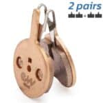 Pastilla de freno CT010-S sinterizada redonda con tetón [Ewheel] – 2 juegos