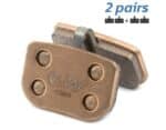 Pastilla de freno rectangular sin tetón RS003-S – Sinterizada Juego de 2