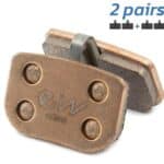 Pastilla de freno rectangular sin tetón RS003-S – Sinterizada Juego de 2