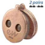 Pastilla de freno redonda con tetón CT005-S – Sinterizada Juego de 2