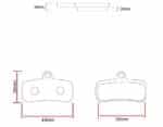 Pastilla de freno sinterizada para Shimano saint M810/M820 5