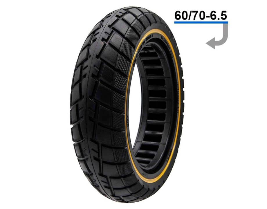 Rueda maciza ultraligera offroad 60:70-6,5 -linea amarilla (llanta de 44mm) Rueda maciza ultraligera offroad 60/70-6,5 -linea amarilla (llanta de 44mm)