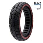 Rueda maciza ultraligera offroad 8,5x2-6,1 -linea roja (llanta de 34mm)