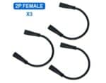 Conector adaptador waterproof 2 pines hembra-hembra 3