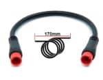Conector adaptador waterproof 2 pines macho-macho 2