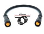 Conector adaptador waterproof 3 pines hembra-hembra 2