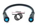 Conector adaptador waterproof 4 pines hembra-hembra 2