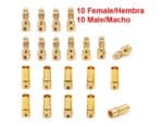 Conector banana 3,5mm 10 Hembras y 10 Machos