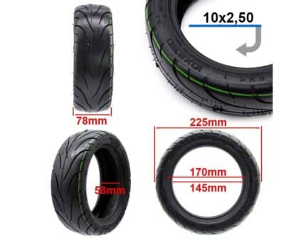 Cubierta tubeless 10×2,5-6 [CST] 2