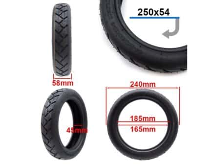 Cubierta tubeless 250x54 para Xiaomi Mi4 [Ewheel] 2