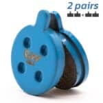 Pastilla de freno CT003-C cerámica redonda con tetón - 2 juegos [Ewheel]