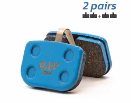 Pastilla de freno RS003-C cerámica rectangular sin tetón - 2 juegos [Ewheel]