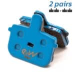 Pastilla de freno RT001-C cerámica rectangular con tetón - 2 juegos [Ewheel]