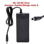 Cargador 36V (salida 42v) 2A conector DC 5mm para Cecotec Ousider/Bongo serie A