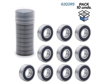 Cojinete sellado grado P6 – 6202RS (10 uds)