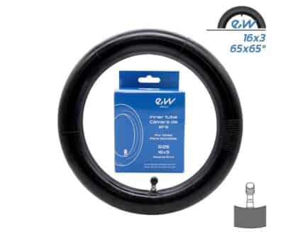 Cámara de aire 16x3 Ewheel - válvula curva CR202 ESPECIAL EBIKE