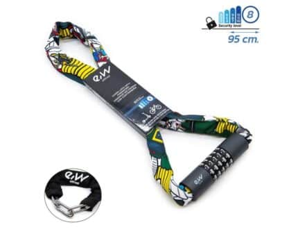 Candado de contraseña EWLK022 funda tela grafiti