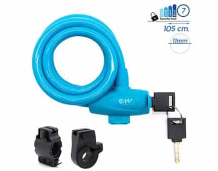 Candado de llave EWLK002 azul