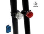 Juego de luces led frontal y trasera recargable EWL001