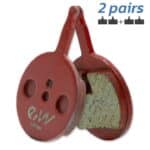 Pastilla de freno de resina redonda con tetón modelo CT010-R [RAMBOMIL] – 2 juegos