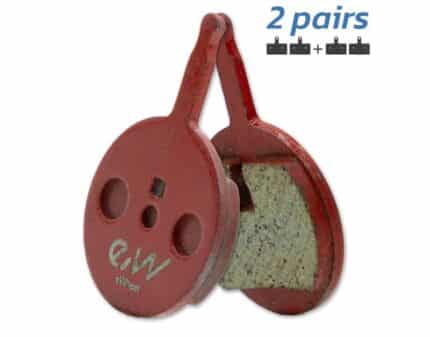 Pastilla de freno de resina redonda con tetón modelo CT010-R [RAMBOMIL] – 2 juegos