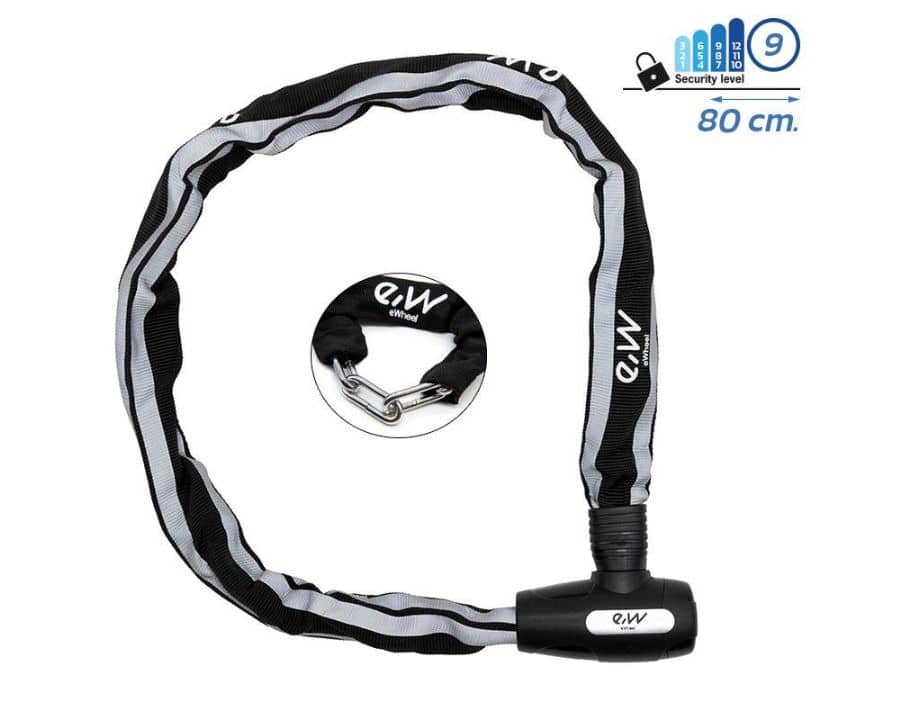 Candado de cadena con funda reflectante EWLK018 Candado de cadena con funda reflectante EWLK018
