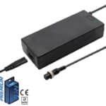 Cargador premium 60v (salida 66,4v) 2A conector Gx16 [Ewheel]