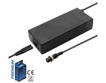 Cargador premium 60v (salida 66,4v) 2A conector Gx16 [Ewheel]