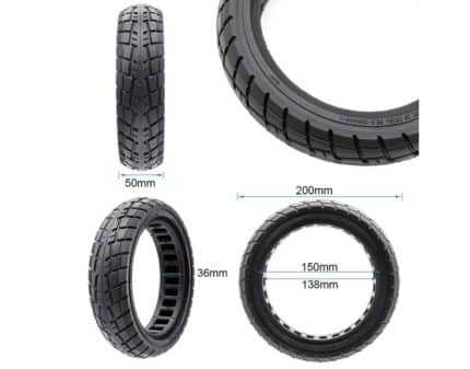 Rueda maciza ultraligera 8,5x2-6,1 B34 offroad linea negra [Ewheel] 2