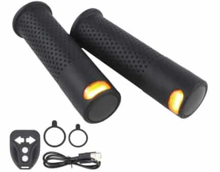 Puños Goma Negro Con Intermitentes Para Patinete 2