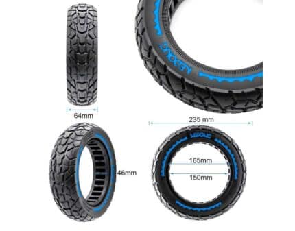 Rueda maciza ultraligera offroad 10x2,5-6,5B44 - azul [Nedong] 2