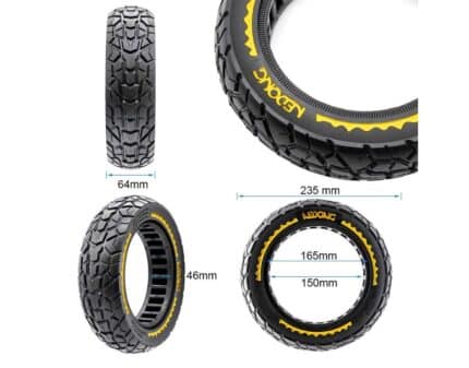 Rueda maciza ultraligera offroad 10x2,5B44 - amarillo [Nedong] 2