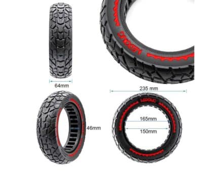 Rueda maciza ultraligera offroad 10x2,5B44 - rojo [Nedong] 2
