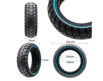 Rueda maciza ultraligera offroad 10x2,75-6,5B55 - linea azul [Ewheel] 2