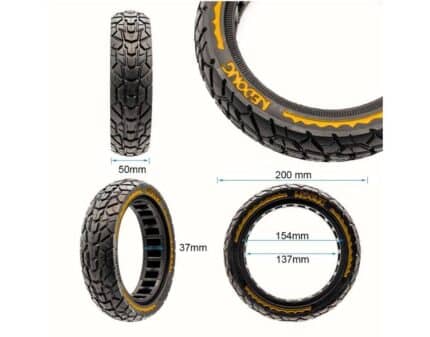 Rueda maciza ultraligera offroad 8,5x2-6,1B34 - amarillo [Nedong] 2